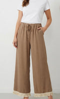 Pantalón Palazzo con flecos