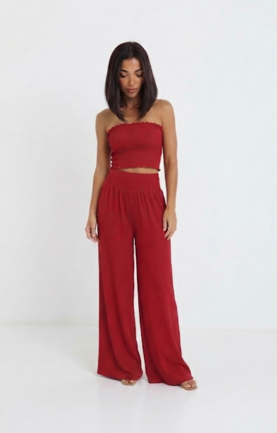 Conjunto KENIA rojo dos piezas