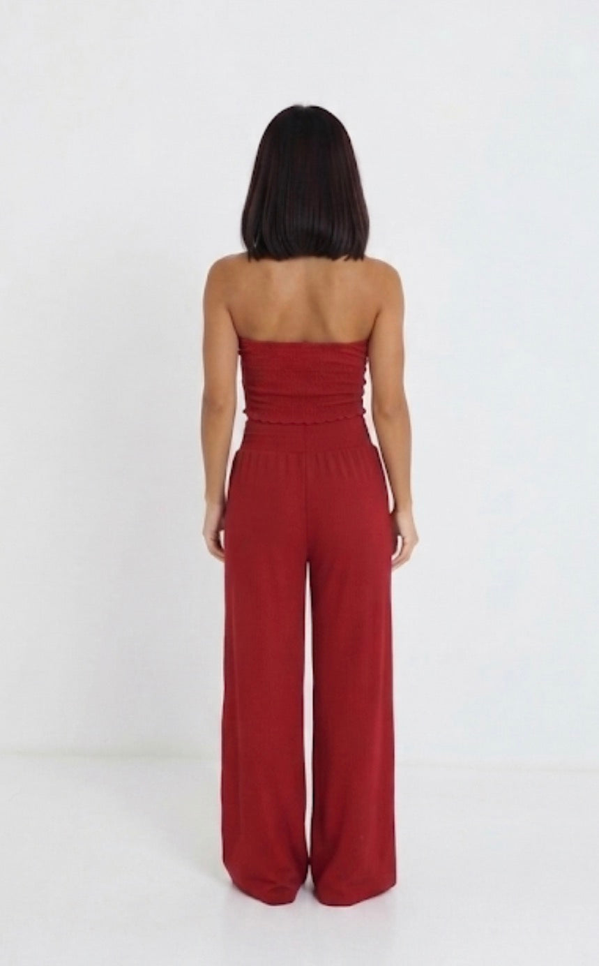 Conjunto KENIA rojo dos piezas
