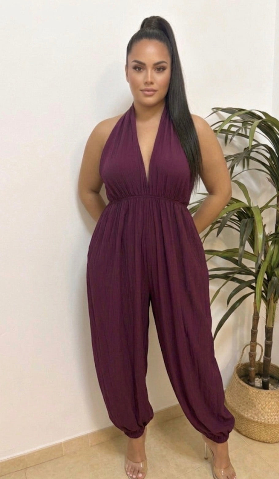 Mono MARA burdeos satinado