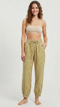 Pantalón bombacho cuadros Vichy lima