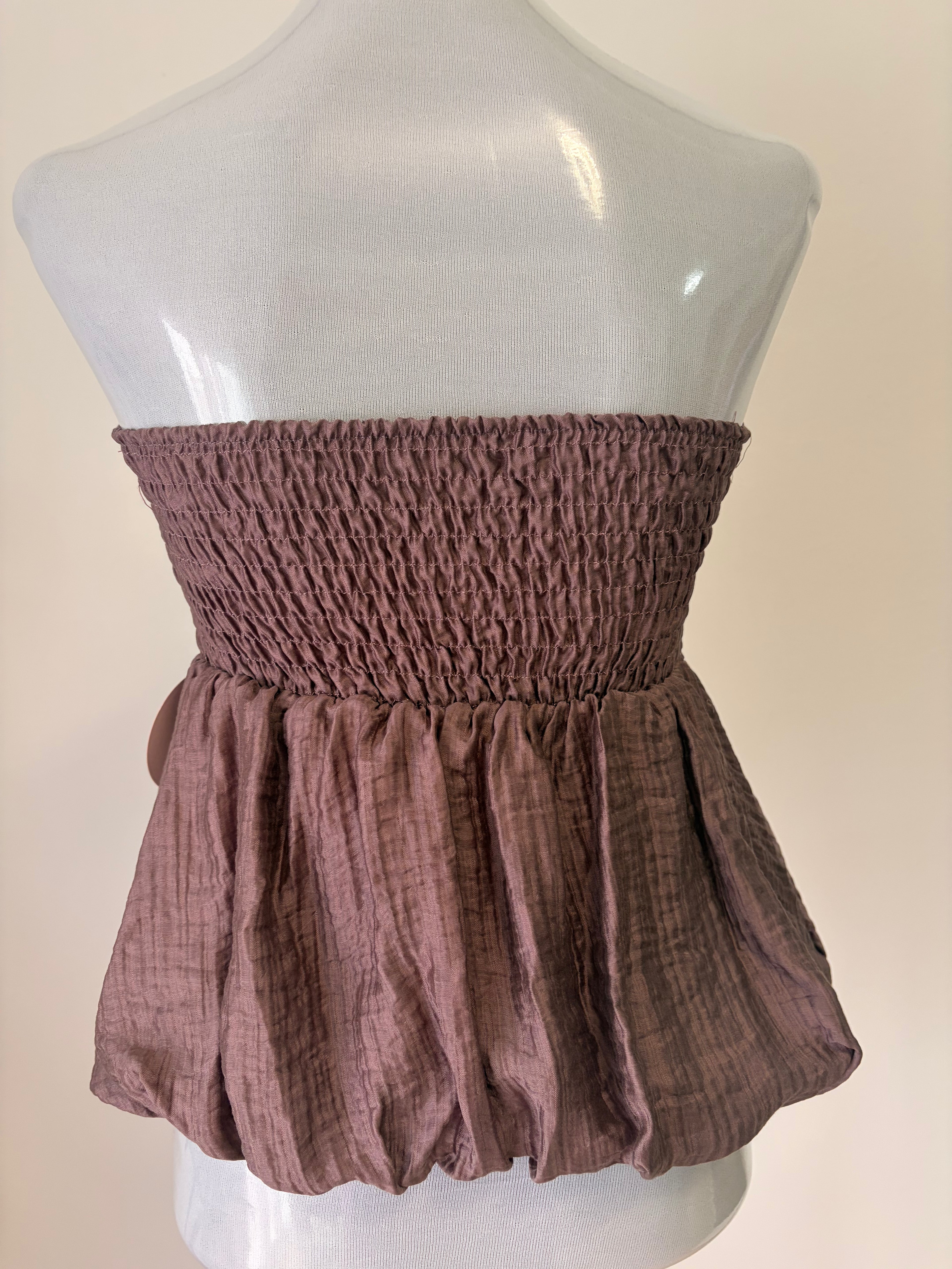 Crop top satinado SAUDÍ