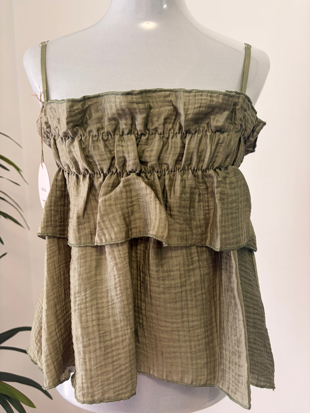 Crop top satinado ARABIA